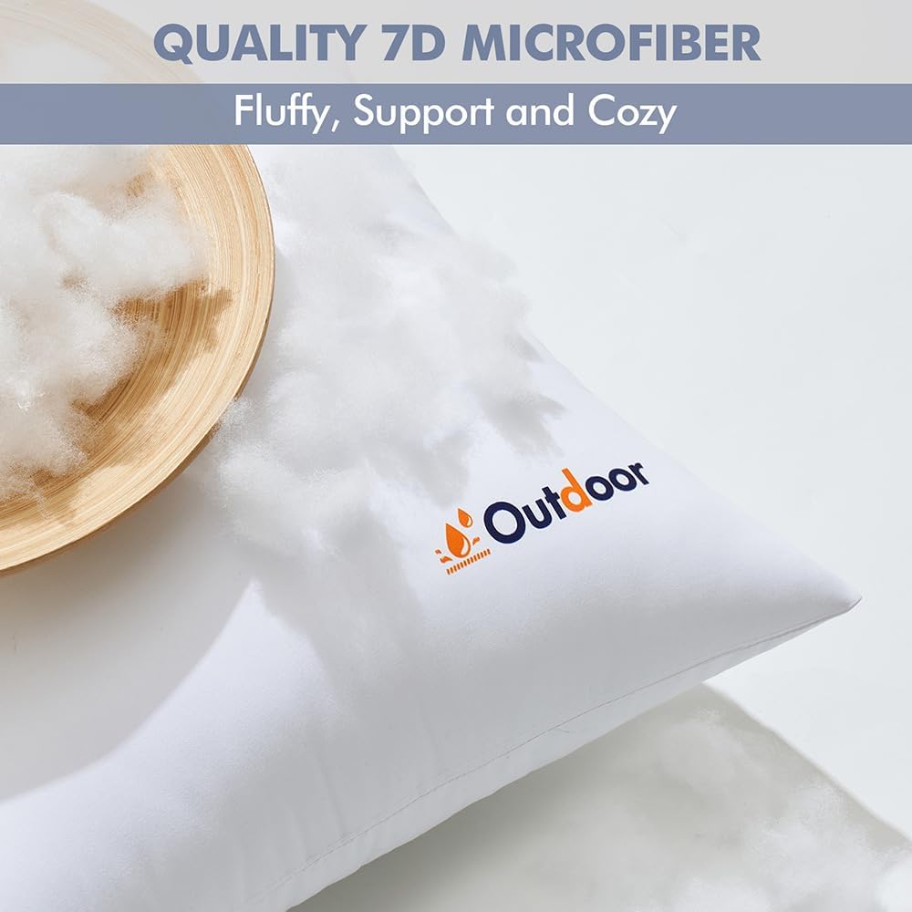 MIULEE Outdoor Pillows Set of 4 16x16