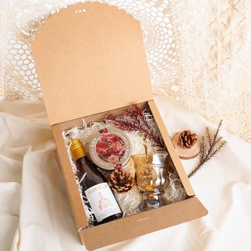 UnicoPak 6-Pack Brown Gift Boxes with Lids