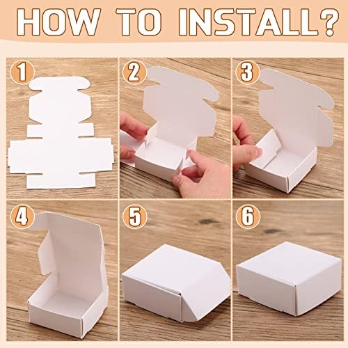 200 Pcs Small Kraft Gift Boxes for Jewelry Earrings Bracelets