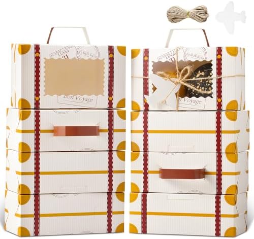 Yodyzj 20-Piece Mini Suitcase Candy Boxes with Window