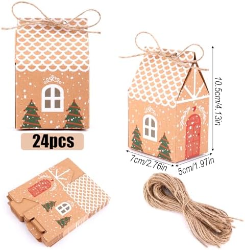 NQEUEPN 24pcs Mini Christmas Gift Boxes