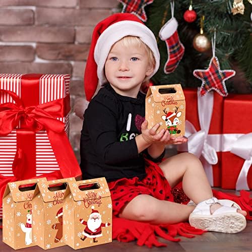 JOICEE 24pcs Christmas Gift Boxes with 6 Unique Designs