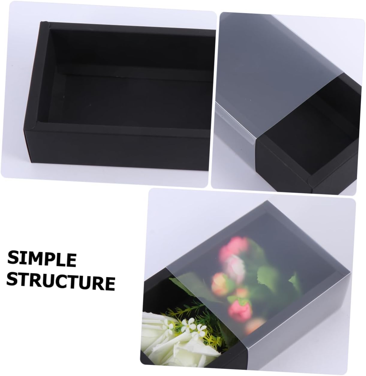 Anneome 6pcs Kraft Drawer Boxes for Tea Packaging and Parties