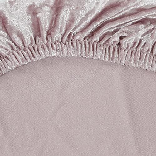 Pink Elastic Bench Cover for Dining Room and Bedroom