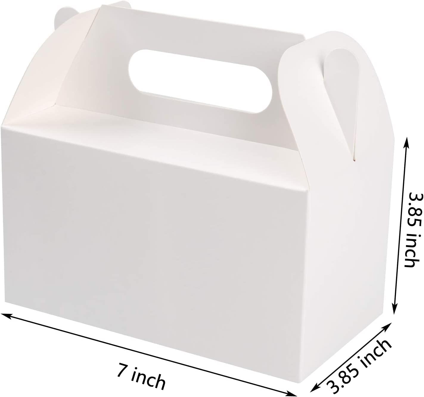 LOKQING White Treat Boxes for Parties 25 Pack