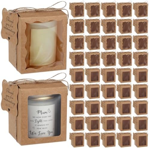 ReliThick 100 Candle Gift Boxes for Events