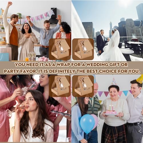 Wangdefa 50 Pack Shot Glass Favor Bags for Wedding Events