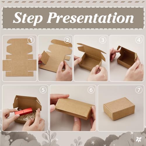 PH PandaHall 20pcs Brown Gift Box for Party Wedding Favor Packaging