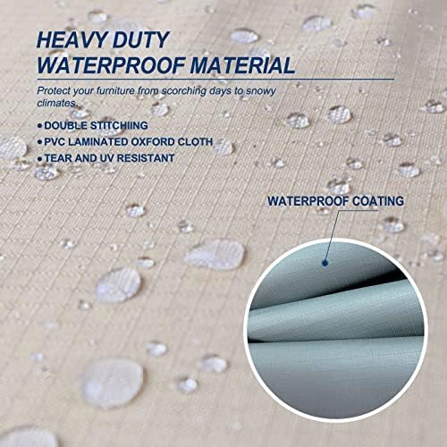 HAMLER Chaise Lounge Cover Heavy Duty Outdoor Waterproof