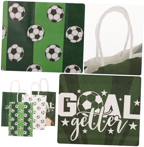 Garneck 80pcs Football Design Party Bags for Sports Events