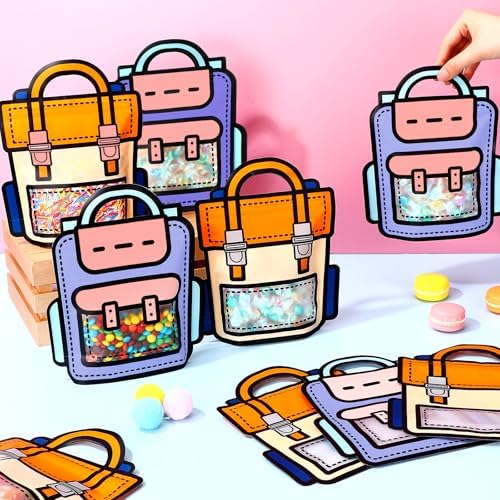 Locmeo 20 Pcs Bulk Cartoon Gift Bags for Kids