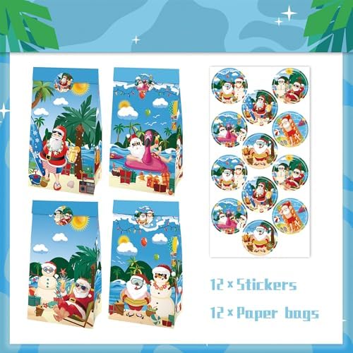 IRCOR Christmas in July Goodie Bags with Stickers