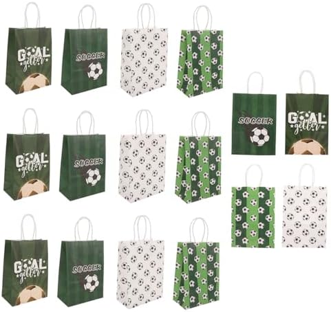Garneck 80pcs Football Design Party Bags for Sports Events
