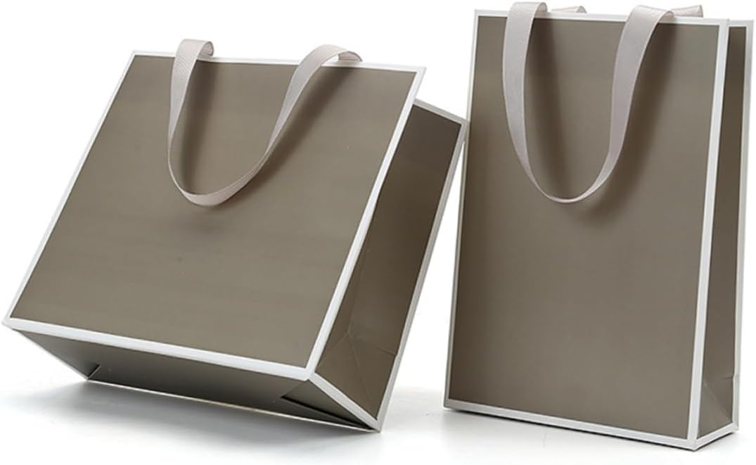PartyKindom 4pcs Jewelry Packaging Bags with Ribbon Handles for Parties and Weddings