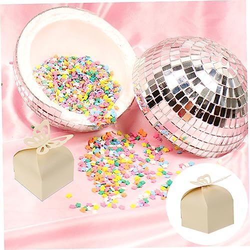 Didiseaon 50pcs Hollow Out Butterflies Candy Boxes for Weddings and Parties