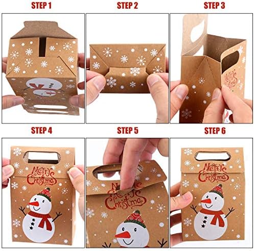 STEFORD Christmas Kraft Gift Boxes 24PCS