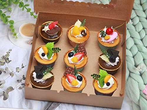 Brown Kraft Gift Boxes 10in with Window 10 Pack