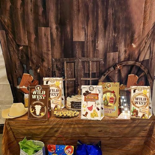 KRISTIN PARADISE 12Pcs Western Cowboy Party Favor Bags