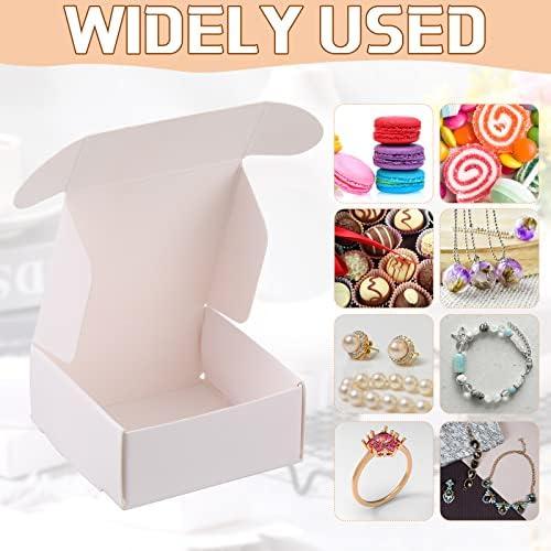 200 Pcs Small Kraft Gift Boxes for Jewelry Earrings Bracelets