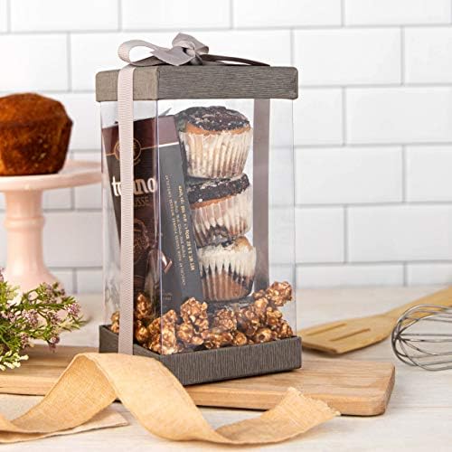 Hammont Clear Gift Box 6 Pack for Gifts Cakes Cookies