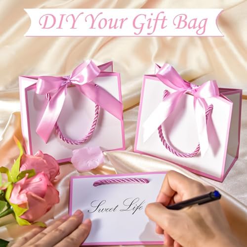 EQOREIIN 50 PCS Small Gift Bags with Handles