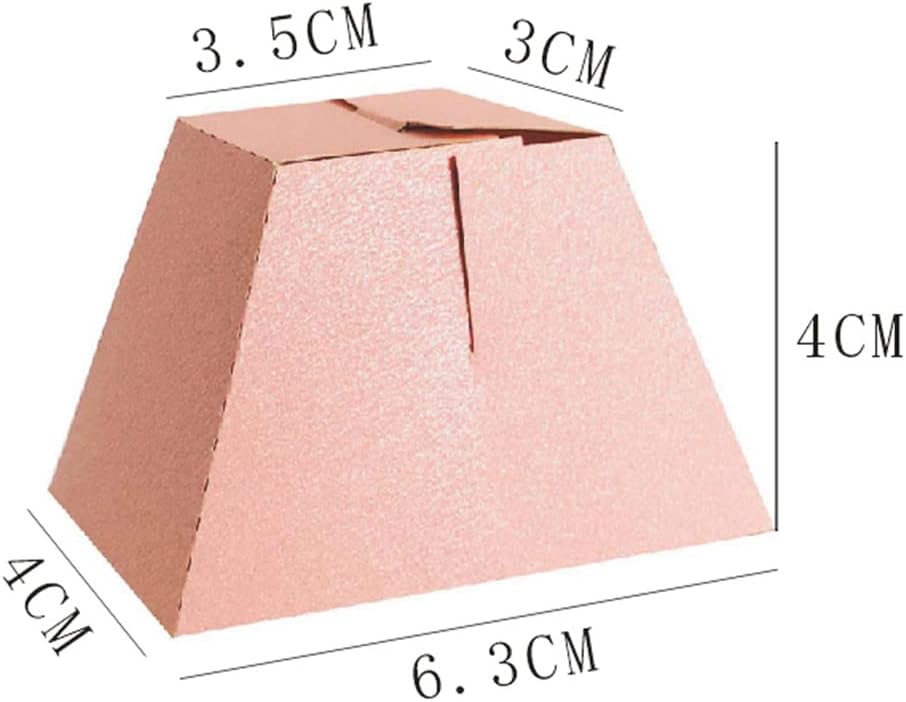 50 Pack Laser Cut Girl Rose Wedding Candy Boxes with Ribbon 1