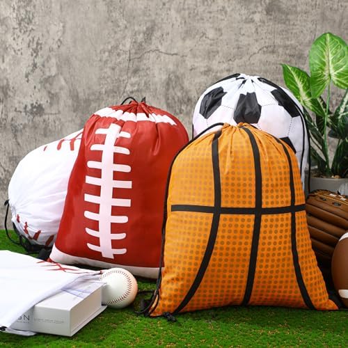 12 Pcs 17 Inch Balls Style Drawstring Bags
