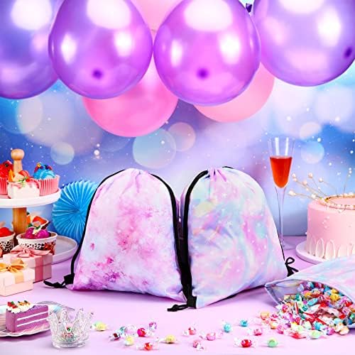 Boao 16 Pcs Tie Dye Gift Bags for Birthday Parties