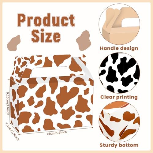 12Pcs Western Theme Candy Boxes for Parties