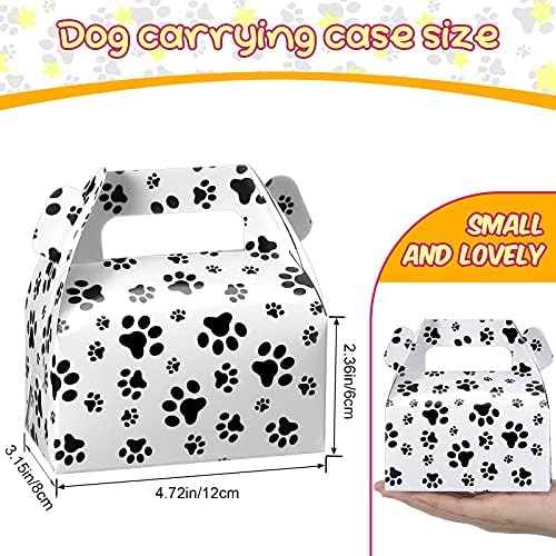 Zonon 16 Piece Paw Print Gift Box for Dog Parties