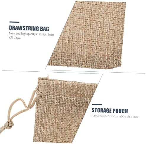 FRCOLOR 50pcs Reusable Drawstring Gift Bags