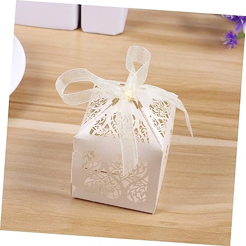 TOVINANNA 50pcs Hollow Craft Paper Gift Boxes for Wedding Party Favor