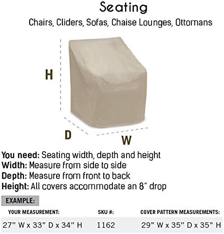 Weatherproof Chaise Lounge Cover Gray 1160