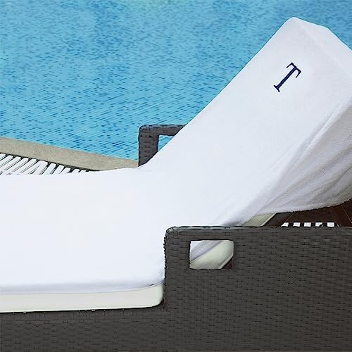 SUPERIOR 100 Cotton Chaise Lounge Cover with Monogrammed Letters
