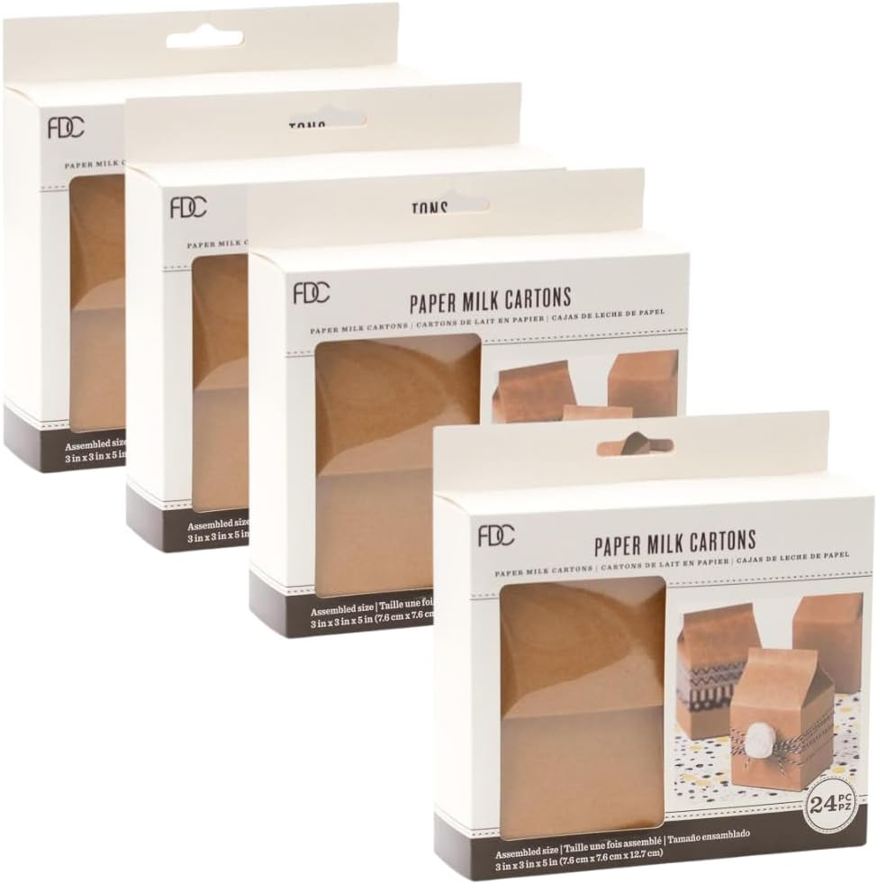Factory Direct Craft 96 Pack Kraft Paper Party Favor Boxes