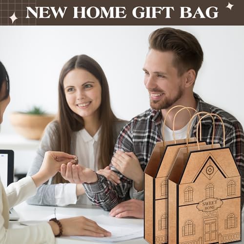 Cholemy 50 Piece House Shaped Gift Bags with Handles