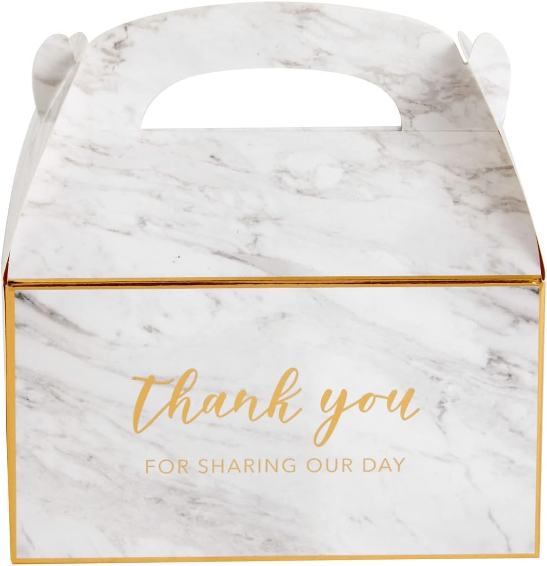 Sparkle and Bash Marble Thank You Gable Boxes Pack of 24