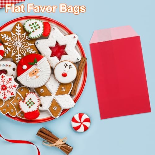 Uxcell 100Pcs Kraft Paper Treat Bags 6x4 Inch