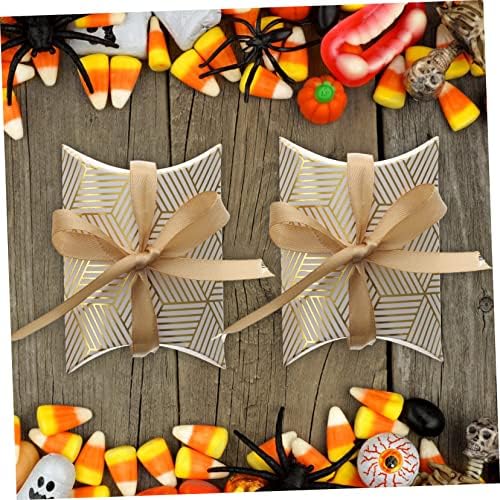 BIUDECO 50Pcs Foil Pillow Boxes for Party Favors