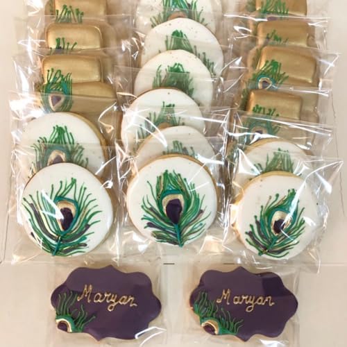 RomanticBaking 500Pcs Clear Cellophane Bags for Treats and Gifts