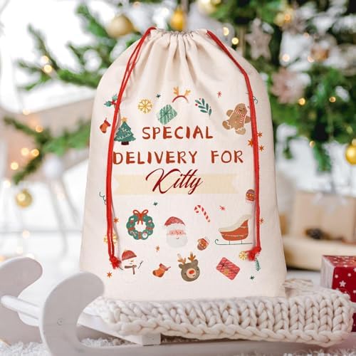 FAMIPAWS Personalized Santa Sacks for Christmas