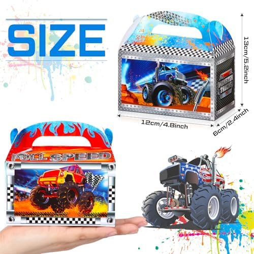 Zonon 24 Piece Race Car Party Favor Boxes