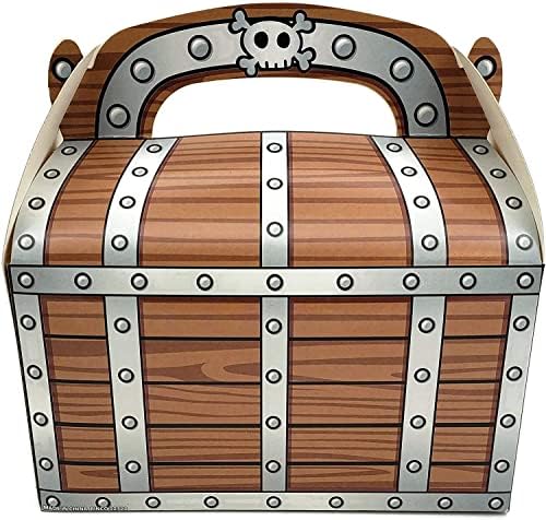 AMERICAN WIT 12 Pack Pirate Treasure Chest Boxes