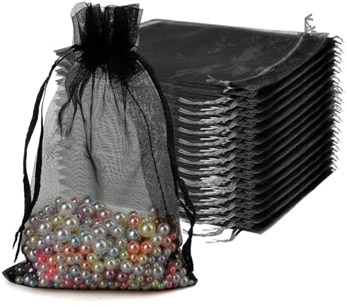 KQNBI Organza Bags 100Pcs Drawstring Gift Bags