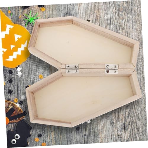 OKUMEYR 3Pcs Coffin Shaped Halloween Treat Boxes