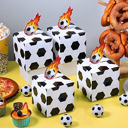 Frienda 36 Pcs Soccer Party Favor Boxes for Football Themed Events