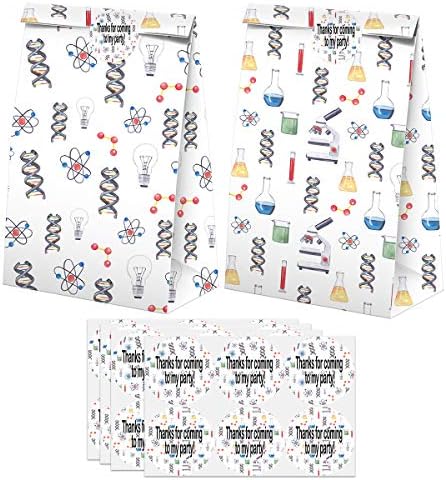 Science Party Favors Candy Bags with Stickers