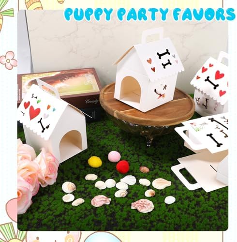 24pcs Dog Party Favor Boxes for Birthday Celebrations