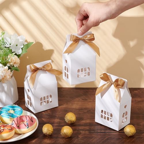Nbeads 24 Pcs House Shaped Gift Boxes for Wedding