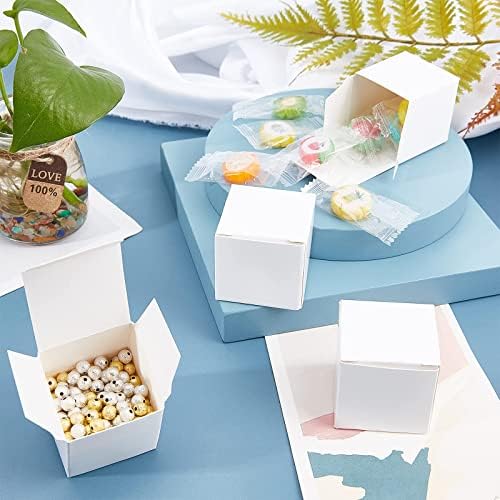 PH PandaHall 30 Pack Mini White Kraft Gift Boxes with Lid